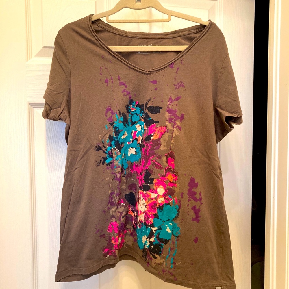 Eddie Bauer XL Brown T-shirt